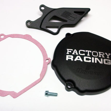 Ignition Cover RM80, RM85, Boyesen SC20 Silver & Black