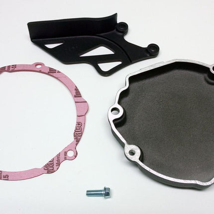 Ignition Cover RM80, RM85, Boyesen SC20 Silver & Black