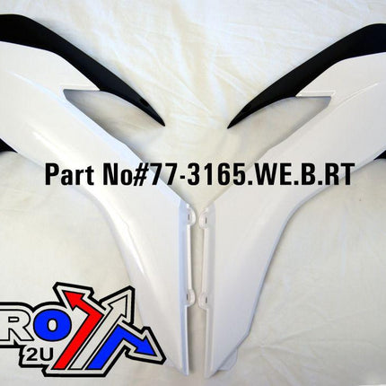 Rad Scoops 13-15 KTM Sx/sxf, White/black Rtech, R-CVKTMBNNR13