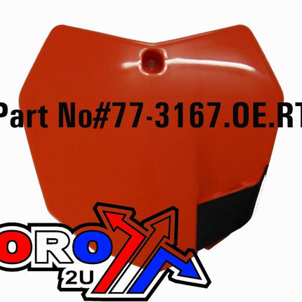 Front Plate 2013-15 KTM Sx/sxf, Orange Rtech R-TBKTMAR0013