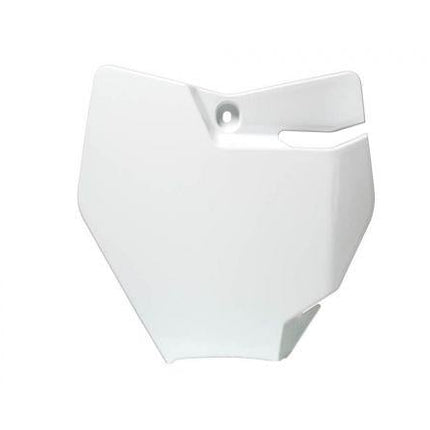 Front Plate 16-23 KTM65 White, Rtech R-TBKTMBN1665, Gasgas MC65 2021-2023
