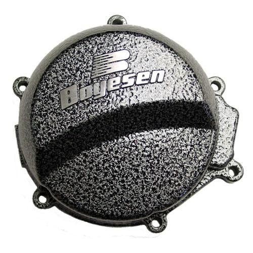 Ignition Cover 06-24 KX65, Boyesen SC-10D, Silver Black