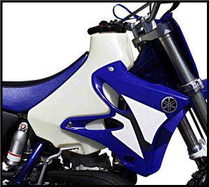 02-17 YZ125/250 3.9usg White, Clarke Fuel Tank 11435