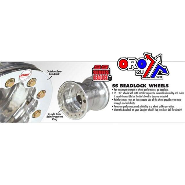 RIM WHEEL ALLOY, 10x8, 4/110, SS .190 Beadlock Wheels