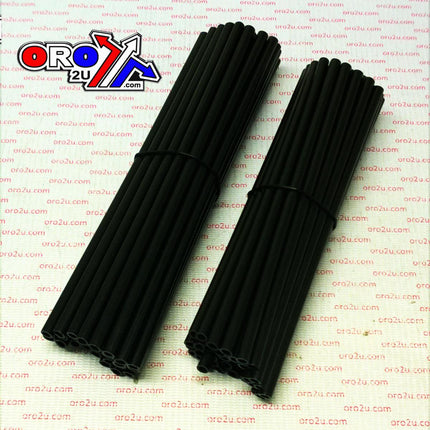 Spoke Skin Set 8.5 & 7.5 Blk, SS-101, 76 Pcs, Black
