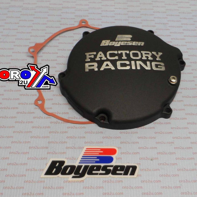 Clutch Cover 94-02 KX125 Black, Boyesen CC11B