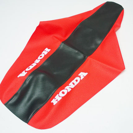 89-97 CR125/CR250 Seat Cover, Black/red 2-TONE Honda
