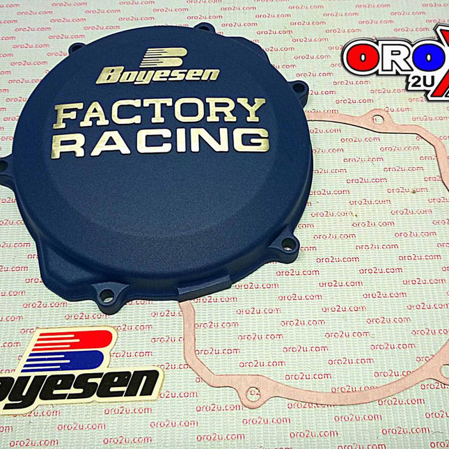 Clutch Cover 99-25 YZ250, Boyesen CC-32AL Blue
