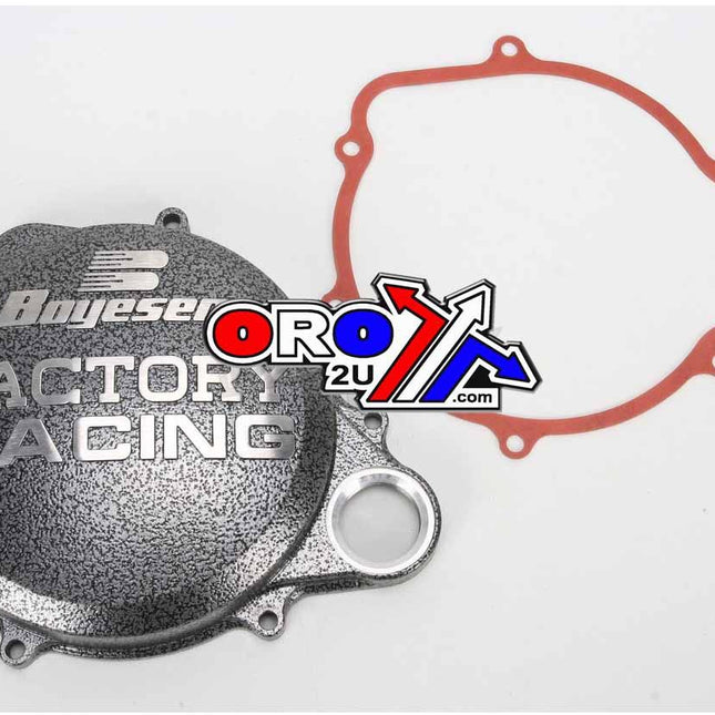 Clutch Cover 10-17 CRF250R, Boyesen CC-07A Silver/black