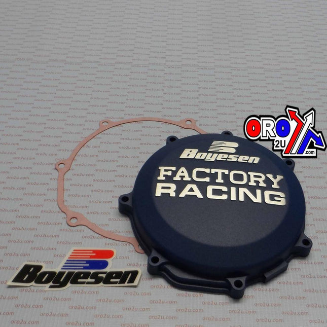 Clutch Cover 10-21 YZ450F, Boyesen CC-38CL Blue