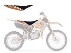 04-12 KTM85 Tribal Skull 2 Seat Cover, Blackbird 1508B
