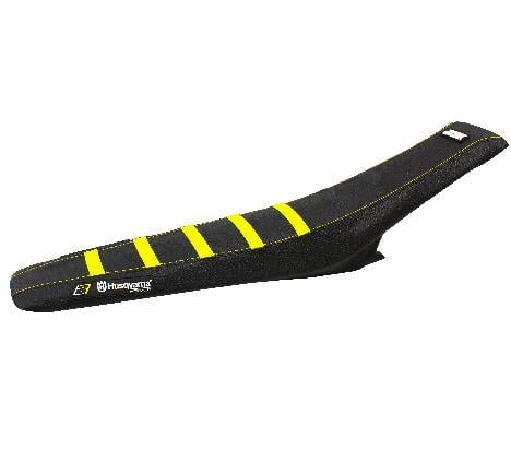 16-18 Tc/fc 17-19 Te/fe Husqvarna Zebra Ye/blk Seat Cover, 2018 Design Only 5 Stripes, Blackbird 1622Z