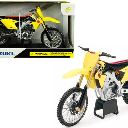 Model Die Cast Suzuki RM-Z 450 2014, Yellow, Scale 1:12, Newray 57643