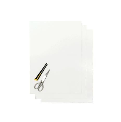 PK/3 Thick Backing Sheets, White Blackbird 5051\000001, 47x33cm Per Sheet