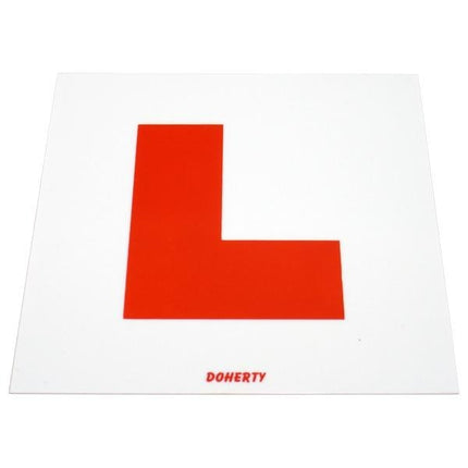 L Plate Stickon Strong - Pair