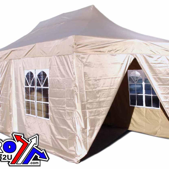 GAZEBO POP UP TENT MARQUEE AWNING, 3x6m Reinforced / Mounting Push, BARNUM8 (54KG Freight)