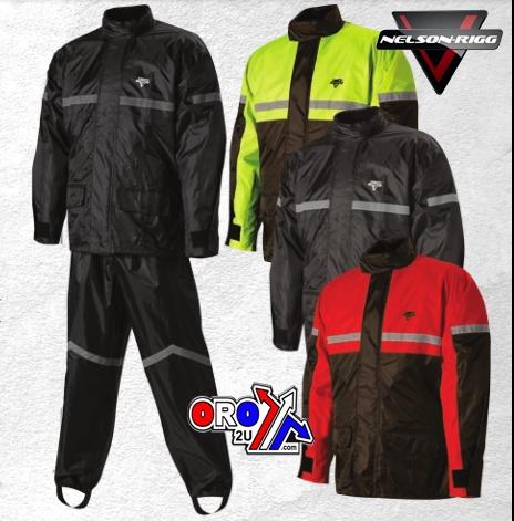 StormRider Rainsuit Bk/ye 4XL, Nelson-rigg Black/yellow, SR-6000-HVY-07-XL