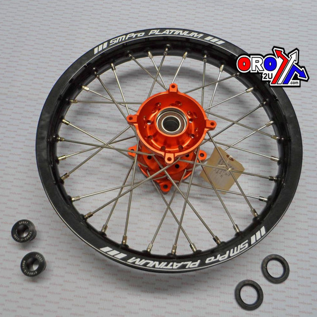 16x1.85 Wheel KTM 85 Blk/oe, Black Rim, Orange Hub, Race SP05706610199