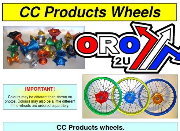 18x2.15 Wheel Gas Gas Bk/bk Cc, MX-6031 Rim Bk DID, Hub Black, 4 Bearing Super Strong Hub
