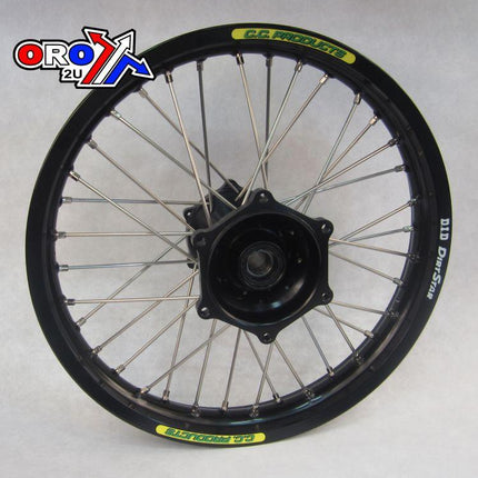 18x2.15 Wheel KTM Bk/bk Cc, Rim Bk DID, Hub Black Rear, 4 Bearing Super Strong Hub