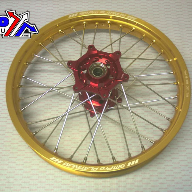 19x2.15 Wheel Hon Gloss Gold / Red, Gloss Gold Rim / Gloss Red Hub, SP012.03.81.02.99 MX-9022
