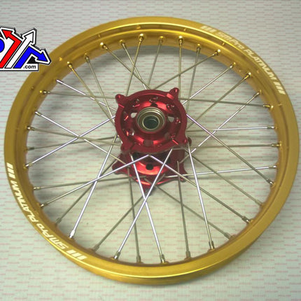 19x2.15 Wheel Hon Gloss Gold / Red, Gloss Gold Rim / Gloss Red Hub, SP012.03.81.02.99 MX-9022