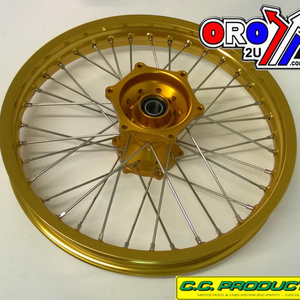 19x2.15 Wheel KTM525 13 Gd/gd, Gold Rim, Gold Hub