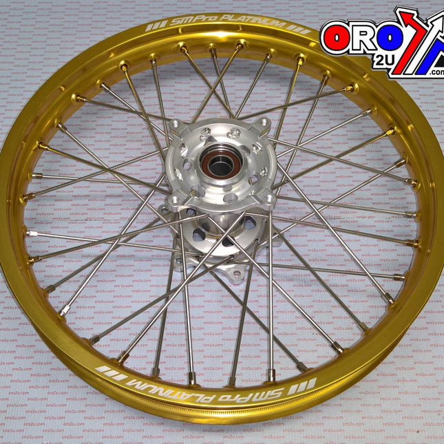 19x1.85 Wheel RMZ 07-23 Race, MX-3010 Gloss Gold Rim,gloss Silver Hub, SP063.00.82.02.99 Gloss Rim