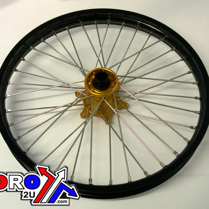 21x1.60 Wheel KTM Bk/gd, Black Rim, Gold Hub