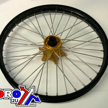 21x1.60 Wheel KTM Bk/gd, Black Rim, Gold Hub