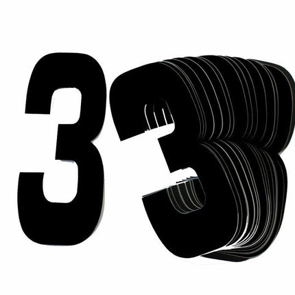 3 BLACK 8No.20cm. PACK