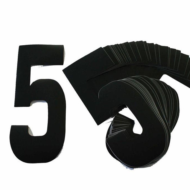5 BLACK 8No.20cm. PACK