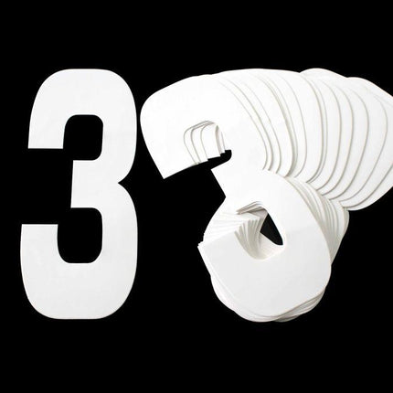 3 WHITE 8No.20cm. PACK