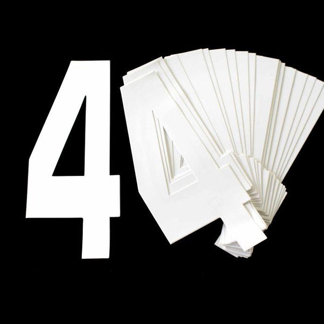 4 WHITE 8No.20cm. PACK