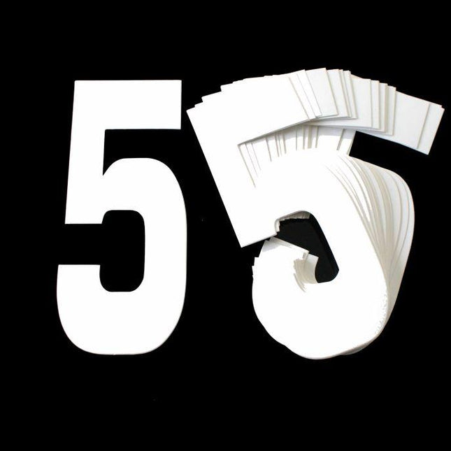 5 WHITE 8No.20cm. PACK
