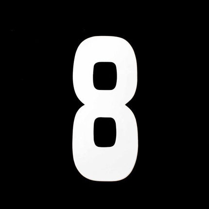 8 WHITE 8No.20cm. EACH