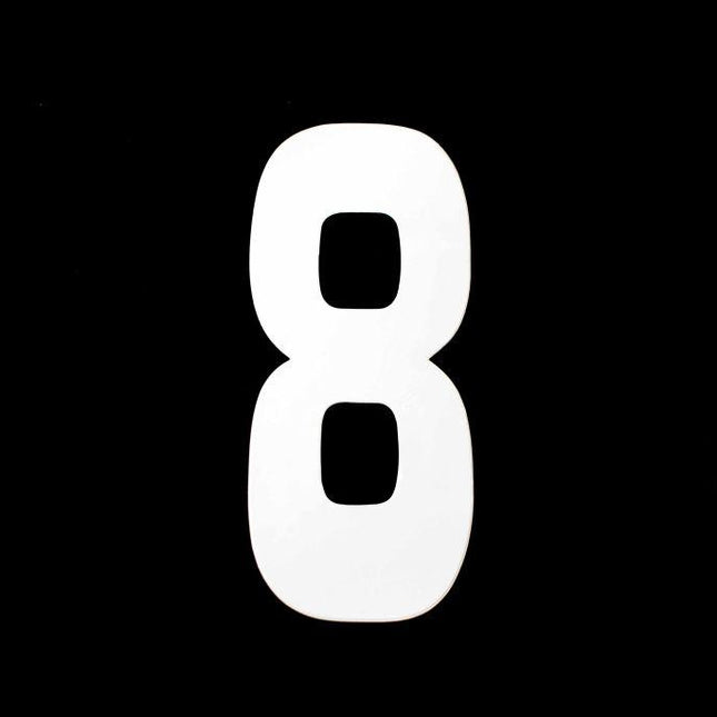 8 WHITE 8No.20cm. EACH