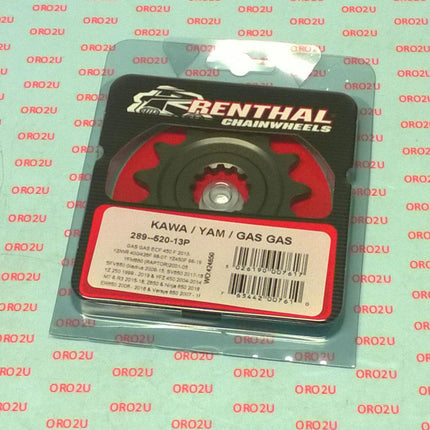 Front Sprocket Renthal 289, Kawa/yam/gas Gas 289-520-13P