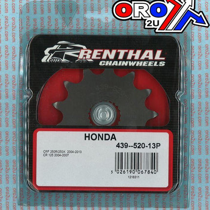 Front Sprocket Renthal 439, Honda 439--520-13P, 43952013
