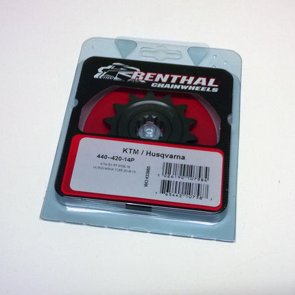 Front Sprocket Renthal 440, KTM 65SX 2009-20, KTM 440--420-14P, 44042014, 440--420-14P