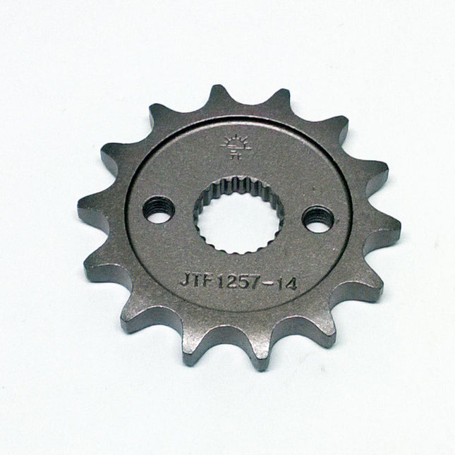 FRONT SPROCKET JTF1257.14 428, CR80/CR85 428 Chain Conversion