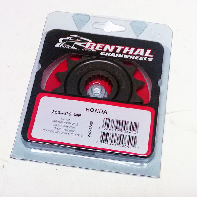 Front Sprocket Renthal 253, Honda 253--520-14P, 253--520-14P