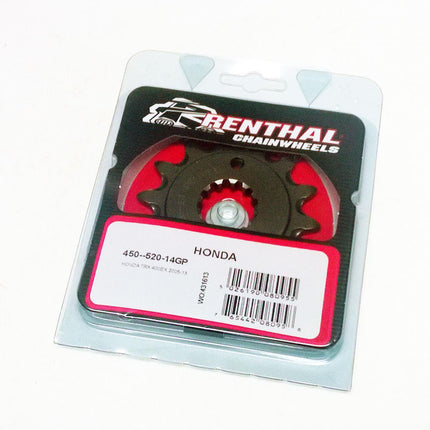 Front Sprocket Renthal 450, Honda 450--520-14GP, 450--520-14GP