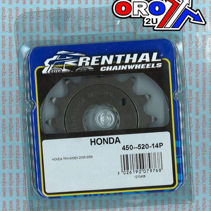 Front Sprocket Renthal 450, Honda 450--520-14GP, 450--520-14GP
