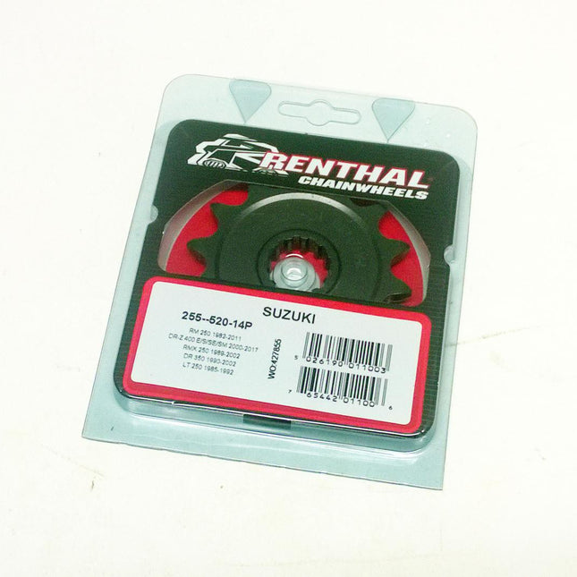 Front Sprocket Renthal 255, Suzuki 255--520-14P, 255--520-14P