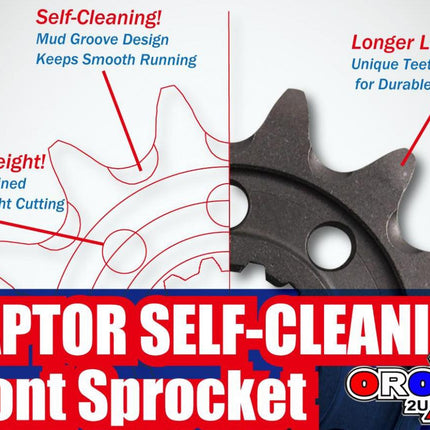 Front Sprocket 1441 Raptor Light & Self Cleaning 10B-441-14