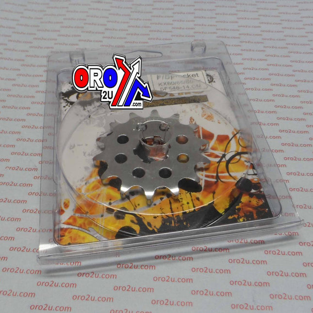 Front Sprocket 14 [JTF546.14] 420, Chromolly