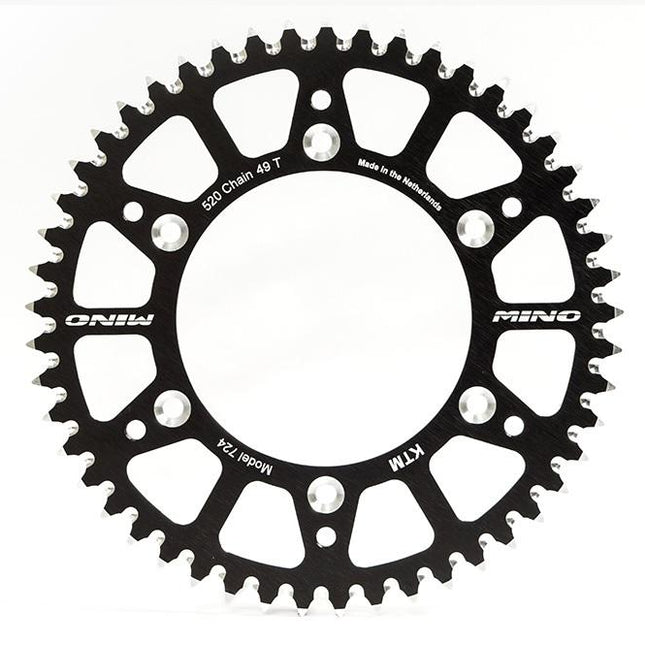 Mino Rear Sprocket Alloy Black 510, 25-554.520.42