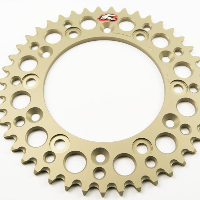 Rear Sprocket Alloy Renthal, Renthal Grooved Hard Anodised, Ultralite 154W-520-43GHA