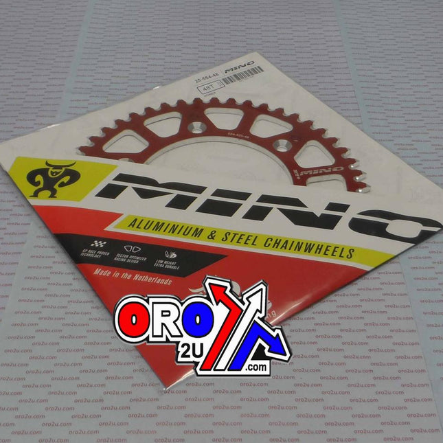 Mino Rear Sprocket Alloy Red 210, 25-554-48 Red